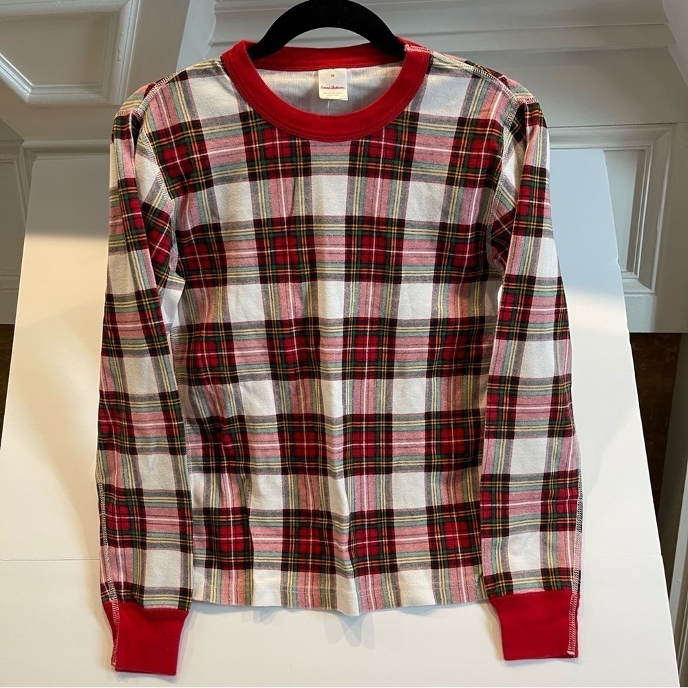 AP: Hanna Andersson Women's Long John Top In Organic Cotton Red Size XS